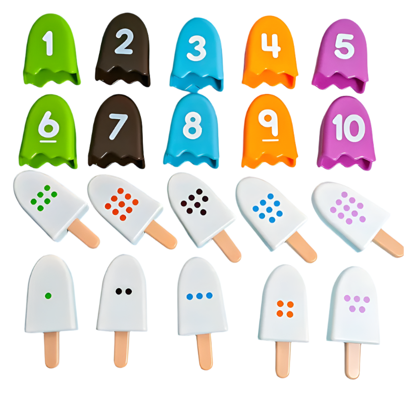 Colorful Children's Math Ice Cream Toy - Luxicro