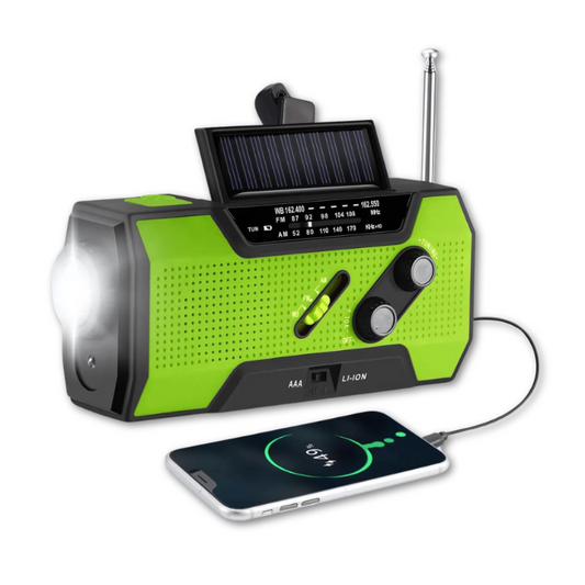 Compact Solar Emergency Weather Radio - Luxicro