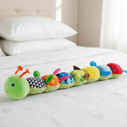 Cute Musical Caterpillar Toy with Soft Textures - Luxicro