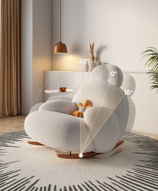 Cozy Elegant Cream Armchair - Luxicro