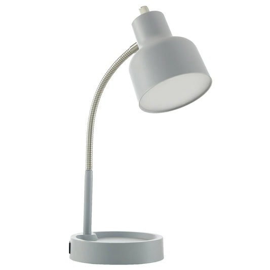 Bright Office Lamp with USB and Power Outlet - Luxicro