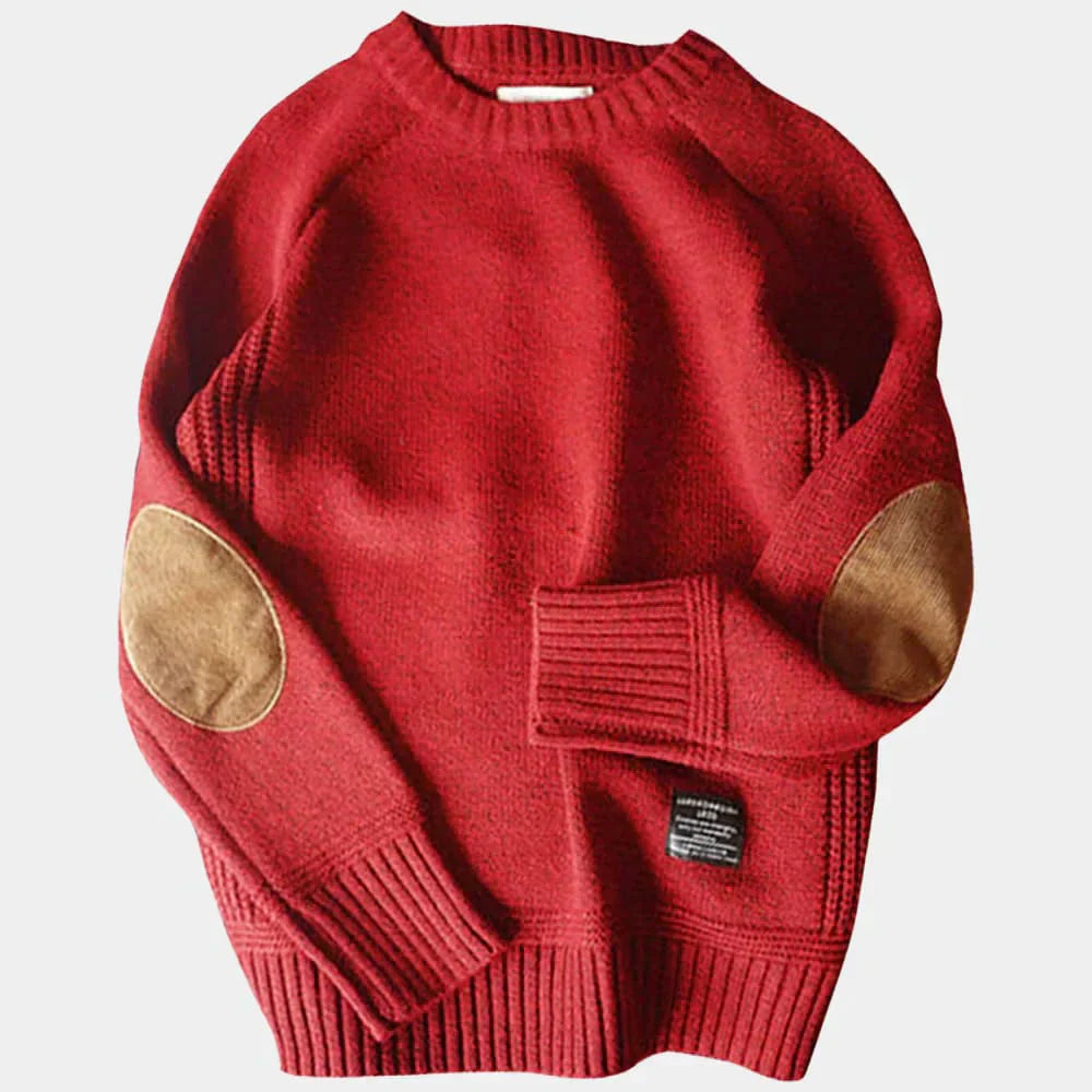 Cozy Traditional Men's Crew Neck Sweater