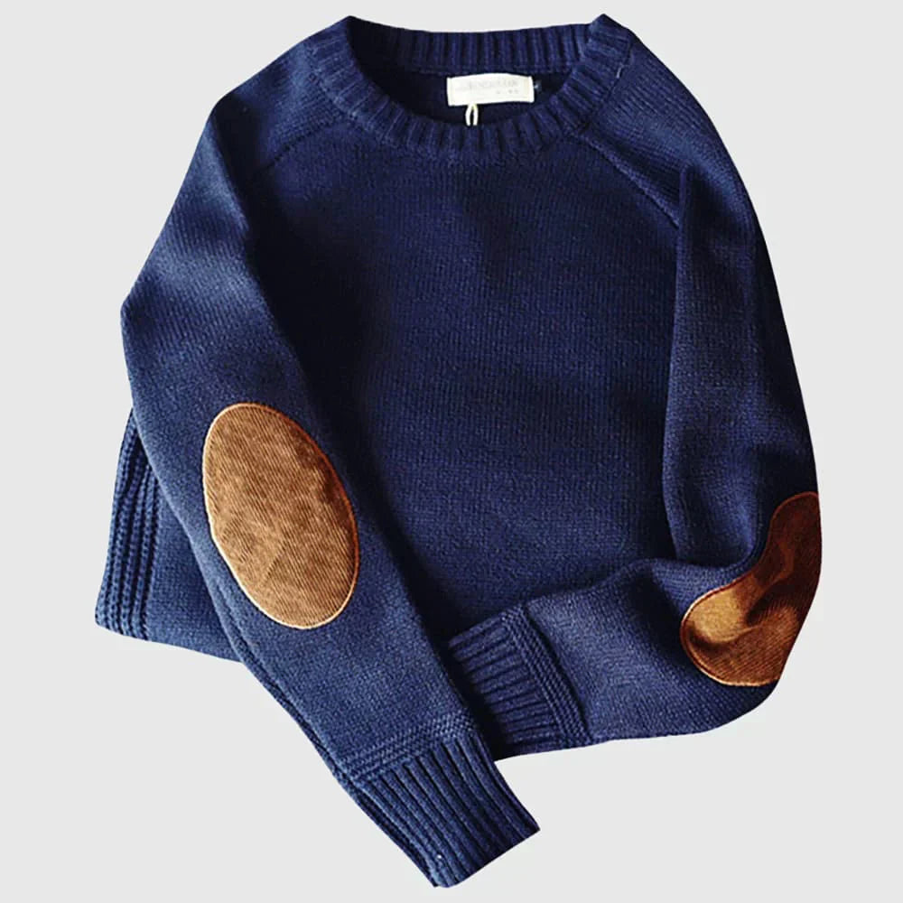 Cozy Traditional Men's Crew Neck Sweater
