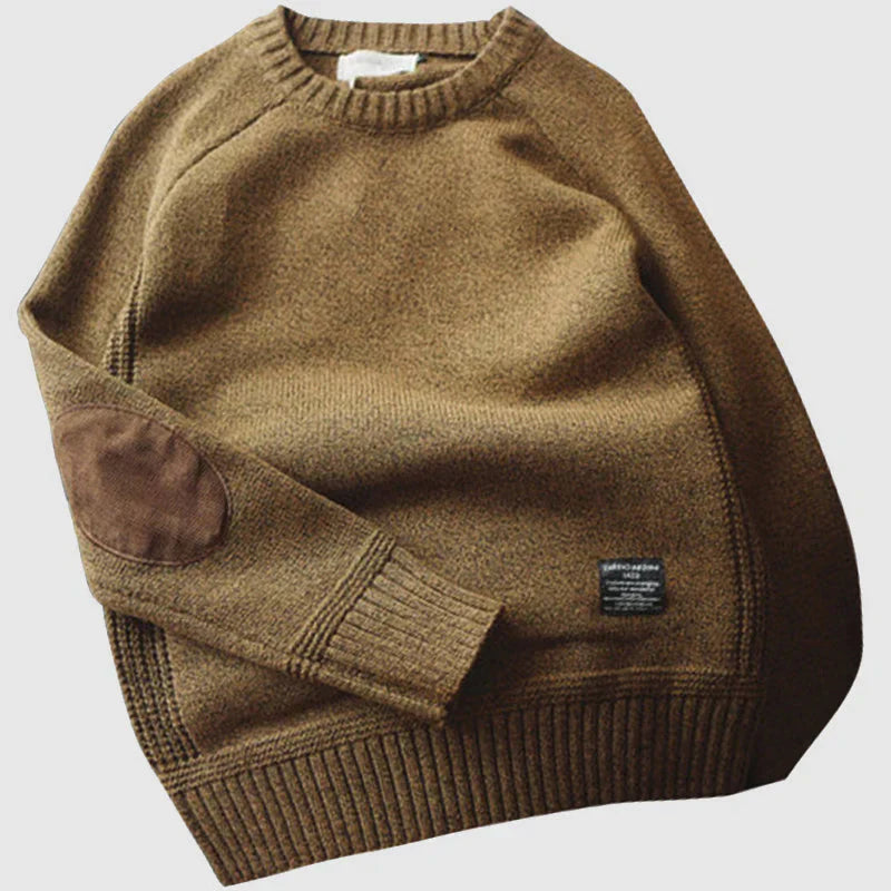 Cozy Traditional Men's Crew Neck Sweater