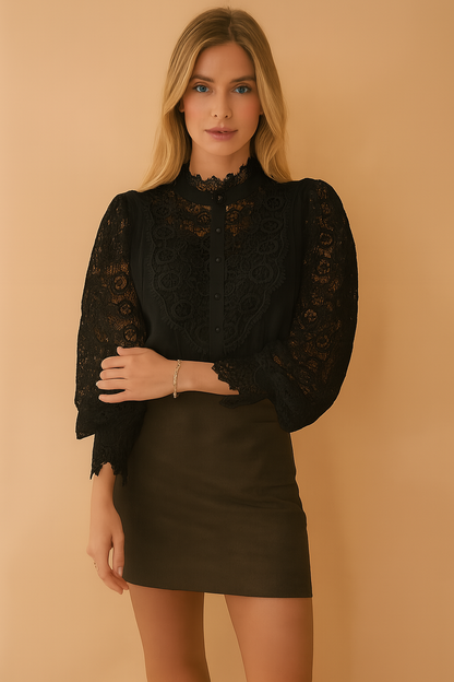 Beautiful Flower Pattern Blouse
