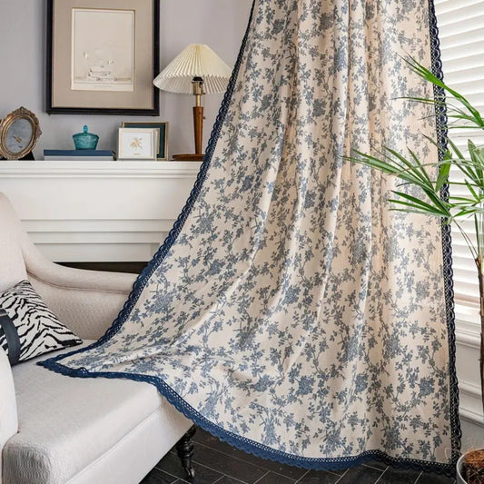 Beautiful Floral Patterned Window Curtain - Luxicro