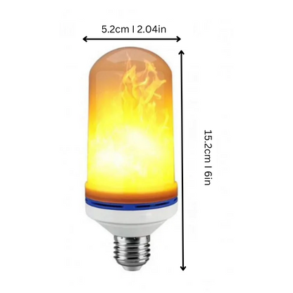 Cozy Soft LED Desk Lamp with Flicker Light Effect