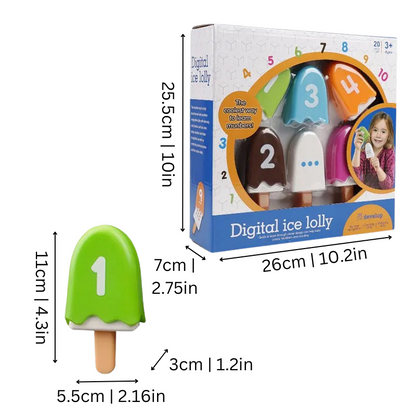 Colorful Children's Math Ice Cream Toy
