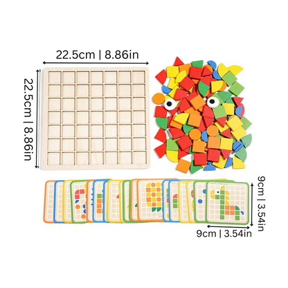 Challenging Wooden Brain Puzzle Game Set