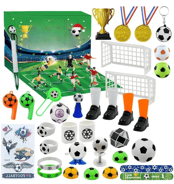 Fun Countdown Calendar with 24 Mini Toy Gifts - Luxicro