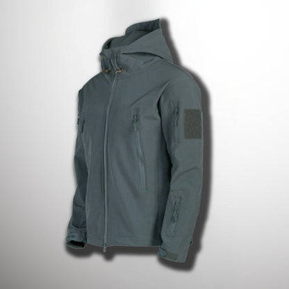 Durable Mens Tactical Rain Jacket Poly Blend
