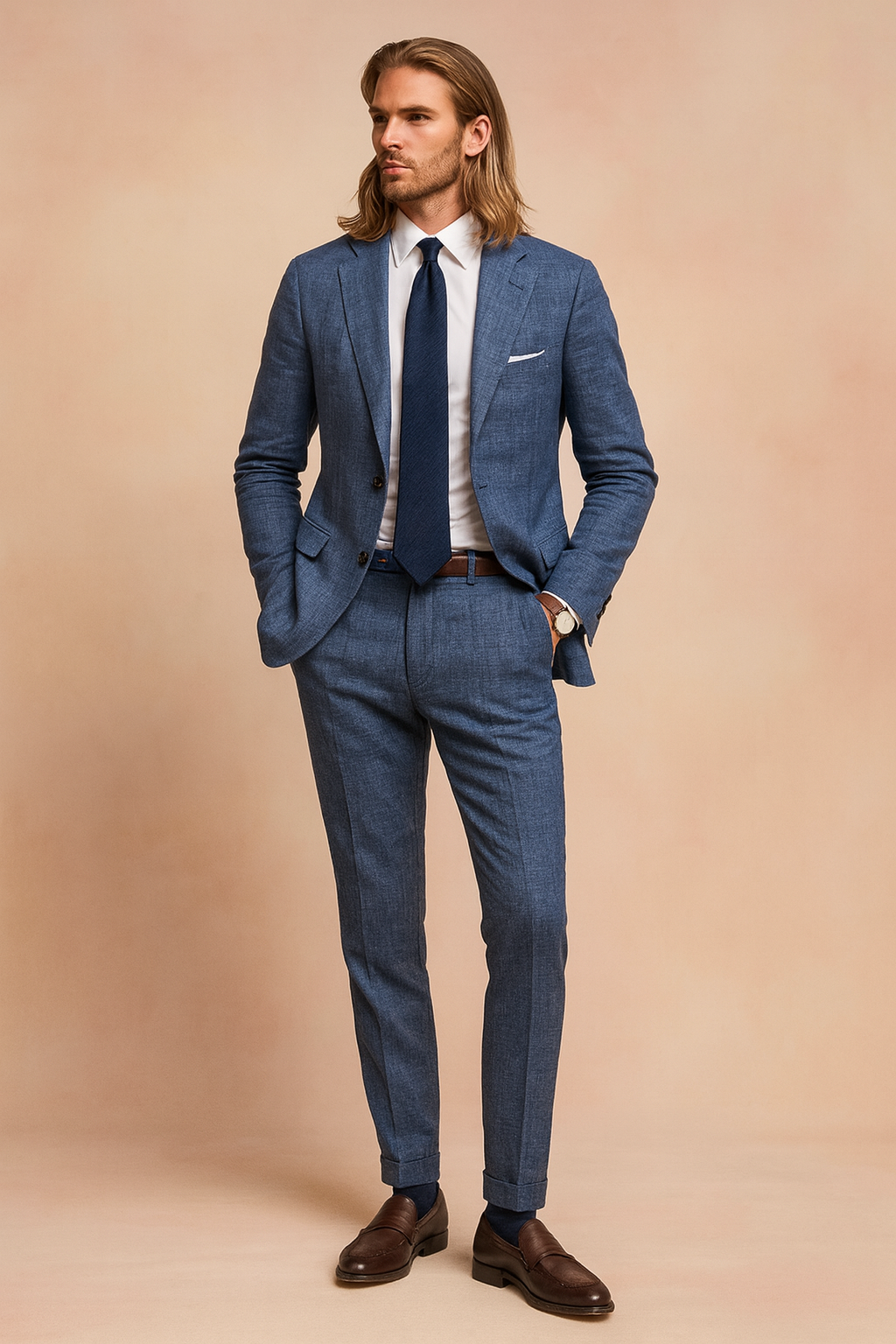 Men's Classic Tailored Fit Blazer Jacket - Luxicro