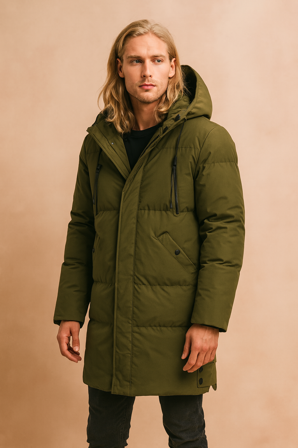Warm Waterproof Parka Jacket for Men