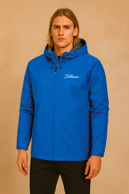 Waterproof Men's Zip Up Hooded Jacket