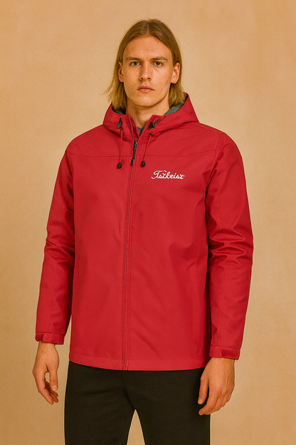 Waterproof Men's Zip Up Hooded Jacket