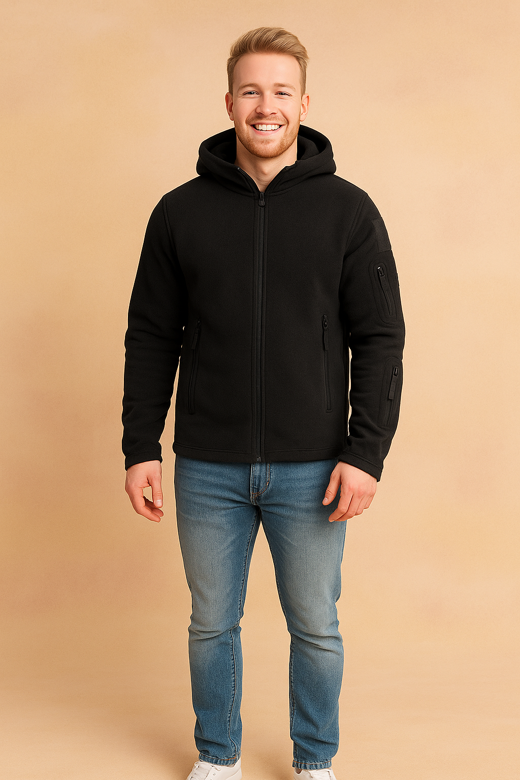 Waterproof Hooded Mens Jacket with Multiple Pockets - Luxicro