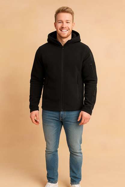 Waterproof Hooded Mens Jacket with Multiple Pockets - Luxicro