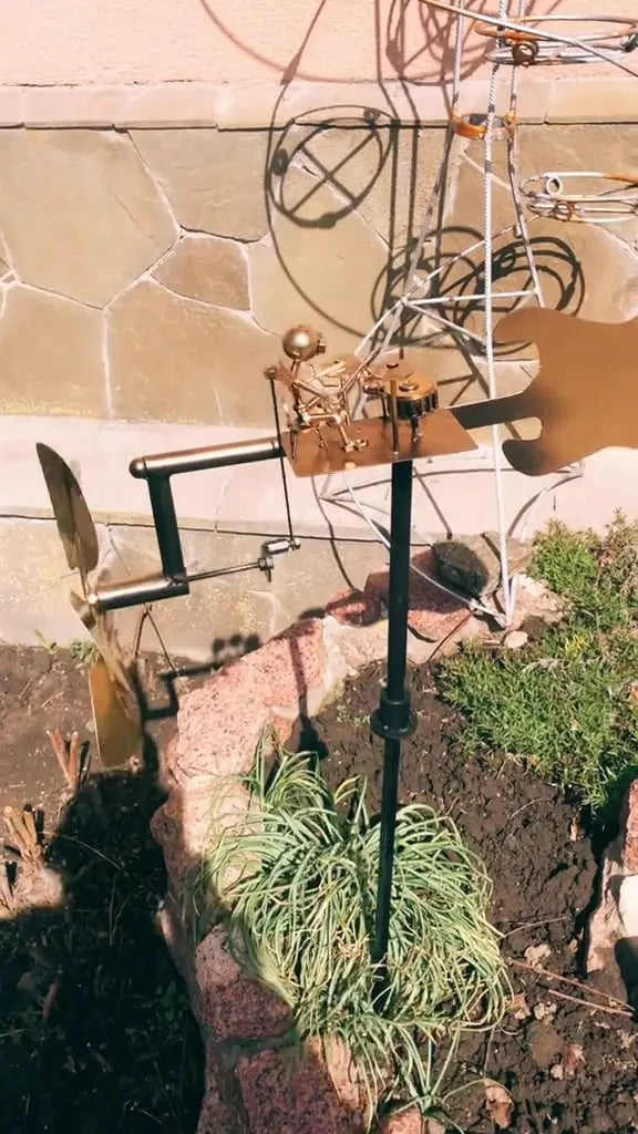 Fun Garden Windmill Rock Decoration - Luxicro