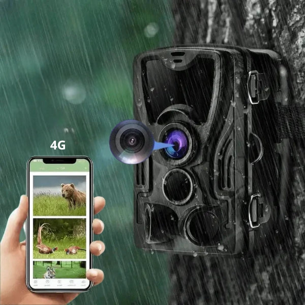 Outdoor 4G Trail Camera with Night Vision & Motion Alert - Luxicro