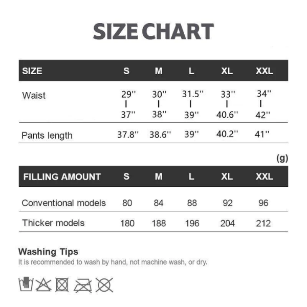 Warm Waterproof Snow Pants for Men