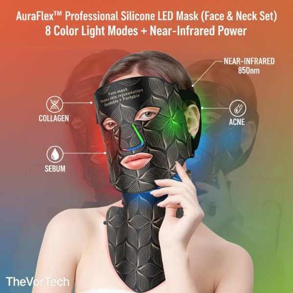 Advanced LED Face Mask for Skin Rejuvenation Therapy