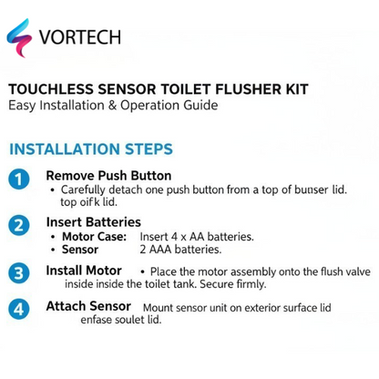 Automatic Sensor Flush Kit for Toilets
