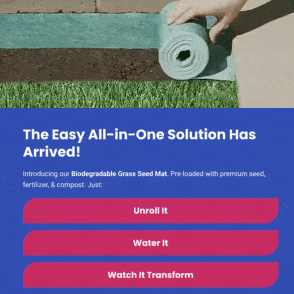 Easy Grow Grass Seed Roll