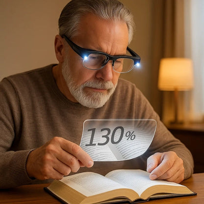 Bright LED Magnifying Lamp for Reading and Crafts - Luxicro