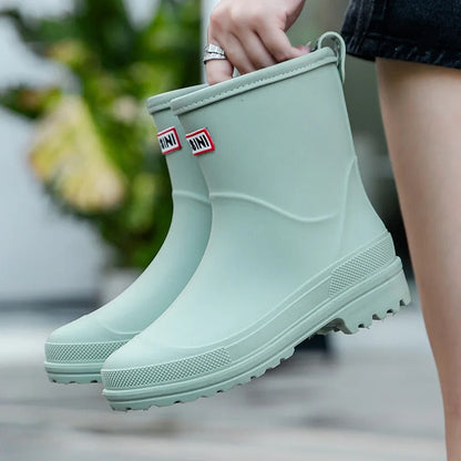Waterproof Ankle Rain Boots for Women