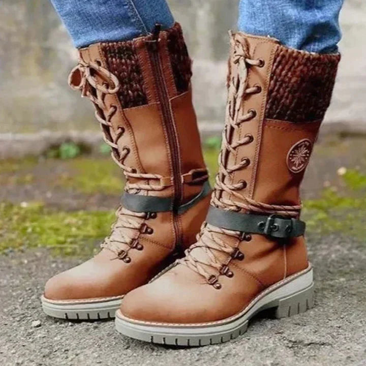 Warm Ankle Boots for Women - Comfortable Winter Shoes - Luxicro