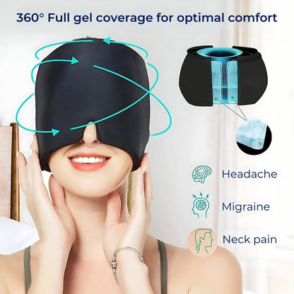 Cooling Relief Hood for Headache and Migraine Pain