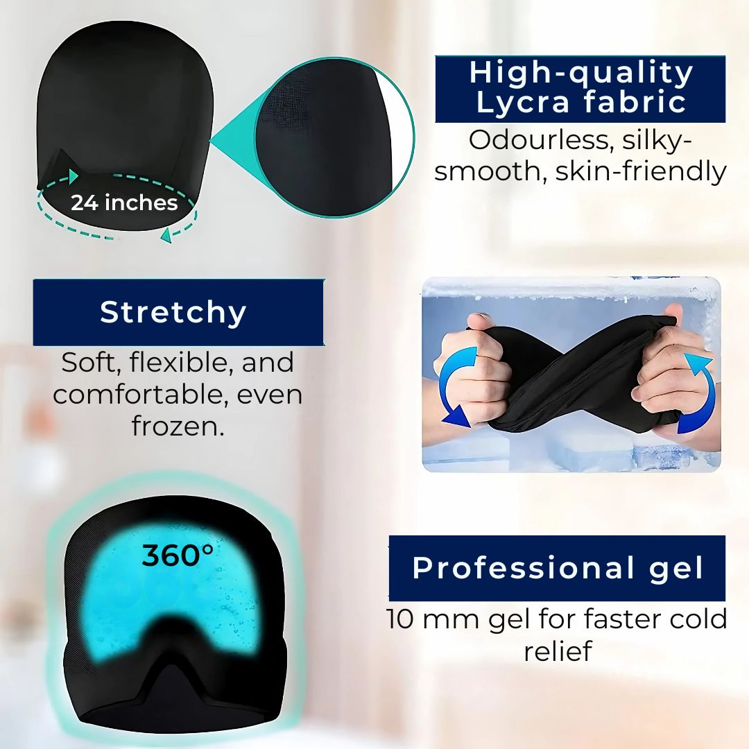 Cooling Relief Hood for Headache and Migraine Pain