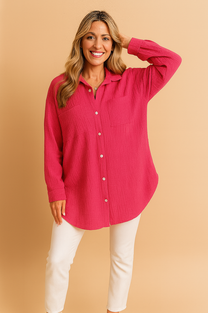 Classic Feminine Button Down Shirt