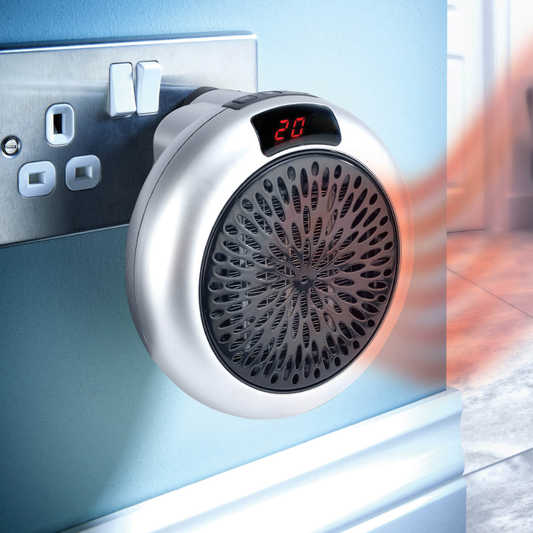 Compact Space Heater with Thermostat and Timer - Luxicro