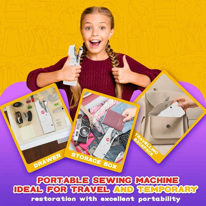 Compact Automatic Sewing Machine for Home Use