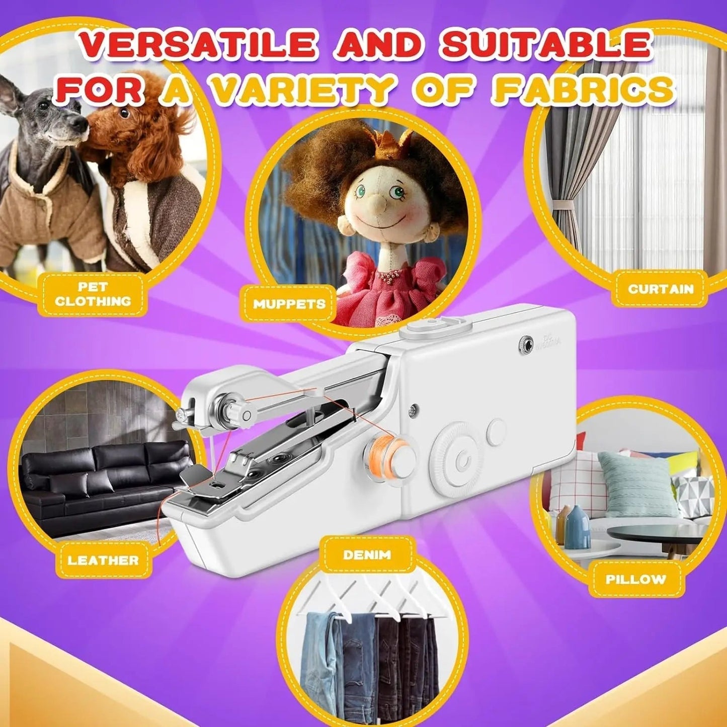 Compact Automatic Sewing Machine for Home Use