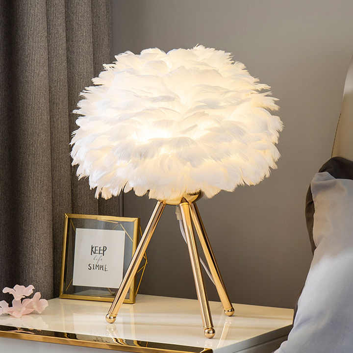 Soft Touch Table Lamp with Plush Shades in Modern Home Lighting