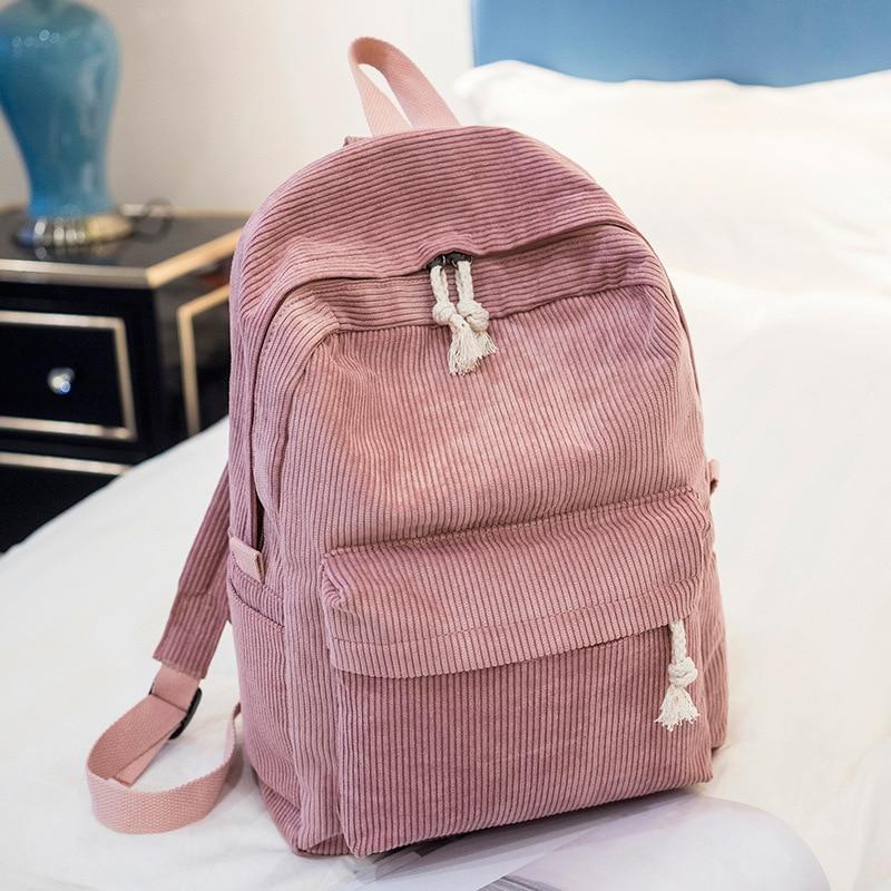 Pastel Pink Plush Backpack