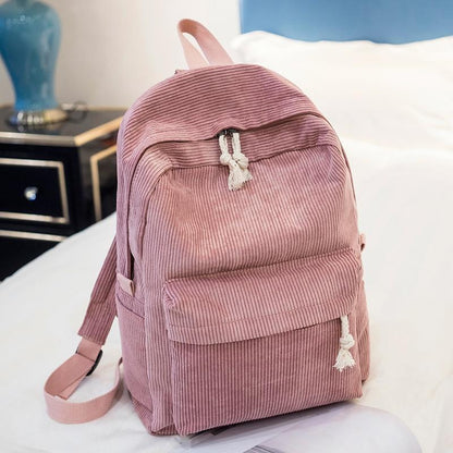 Pastel Pink Plush Backpack