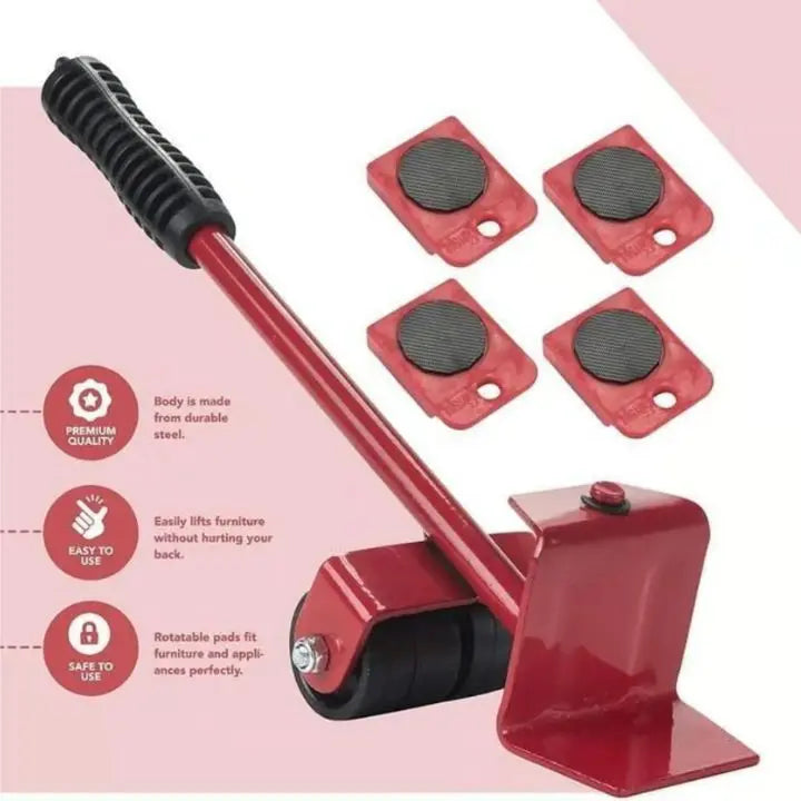 Furniture Mover Slider Kit with Smooth Wheels