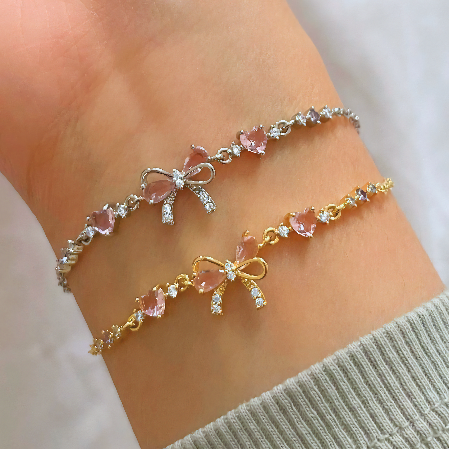 Dainty Bow Accent Bracelets
