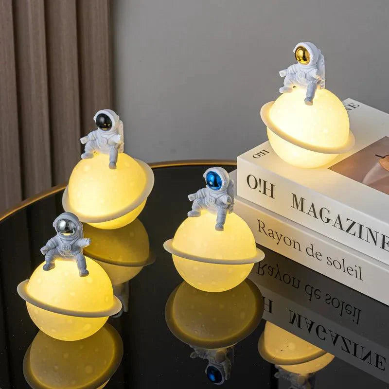 Colorful Space Decor Night Light Figurine