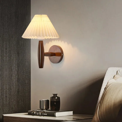 Rustic Wood Wall Lamp For Living Room