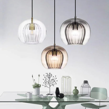 Modern Glass Drop Light Fixture
