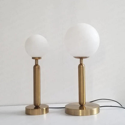 Elegant Glass and Metal LED Desk Lamp
