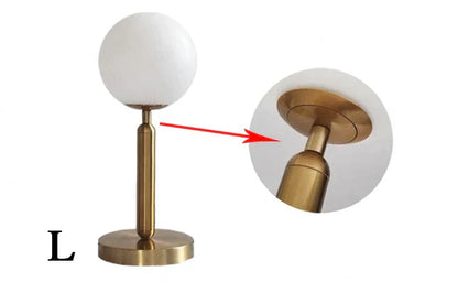 Elegant Glass and Metal LED Desk Lamp