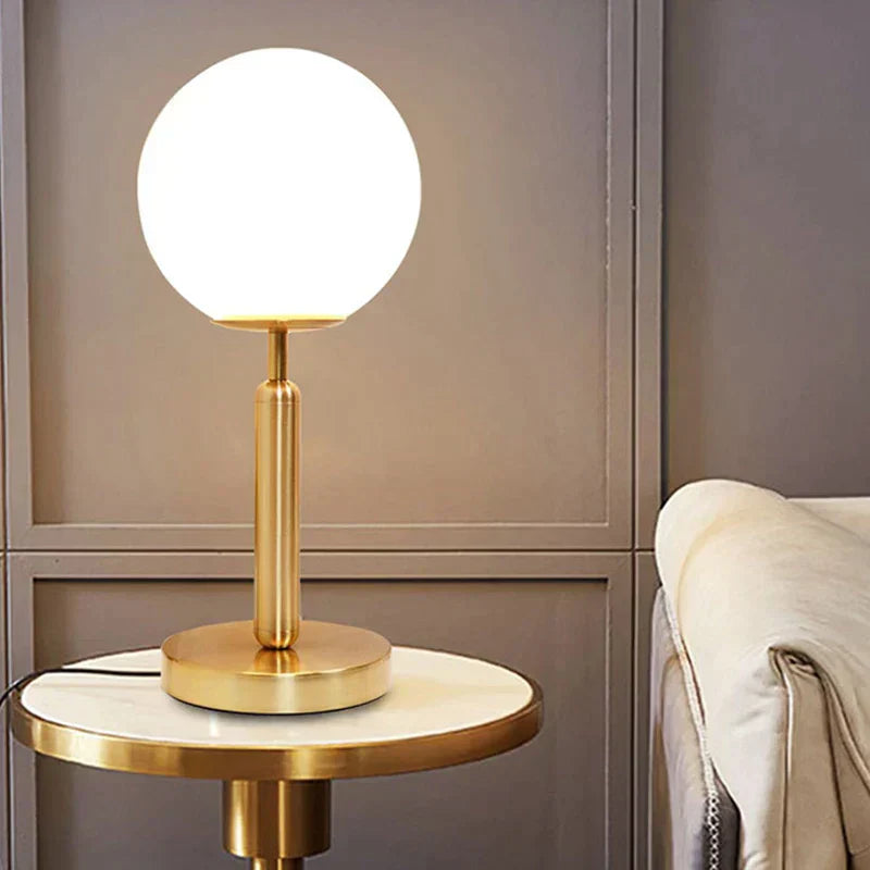 Elegant Glass and Metal LED Desk Lamp - Luxicro