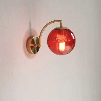 Contemporary Glass Wall Lamp with Warm LED Lighting