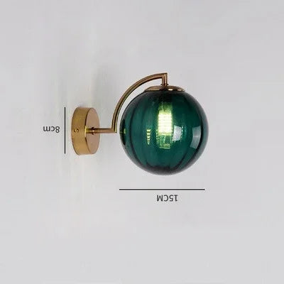 Contemporary Glass Wall Lamp with Warm LED Lighting