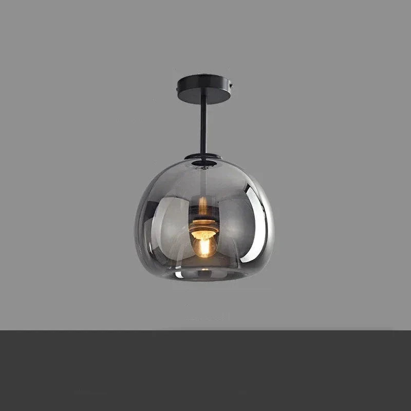 Simple Elegant Glass Ceiling Lamp